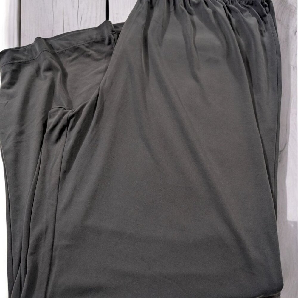 Effortless Style By Citiknits Womens Dark Gray‎ Elastic Waist Pants STretch USA